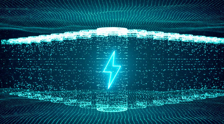 computer drawing of batteries