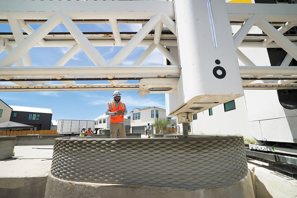 3D-printed concrete walls 3D-printed concrete walls