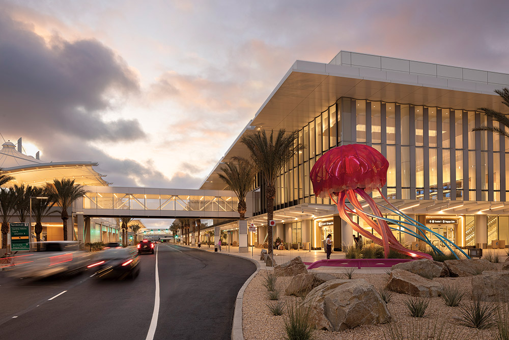 The LEED-certified terminal The LEED-certified terminal