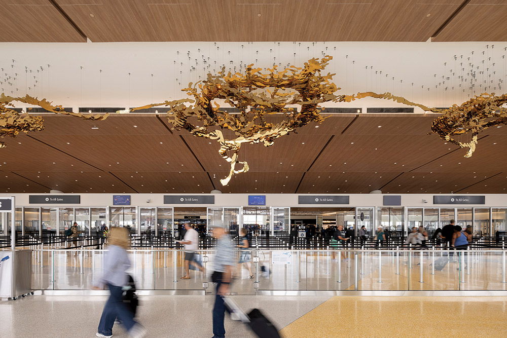 The LEED-certified terminal The LEED-certified terminal