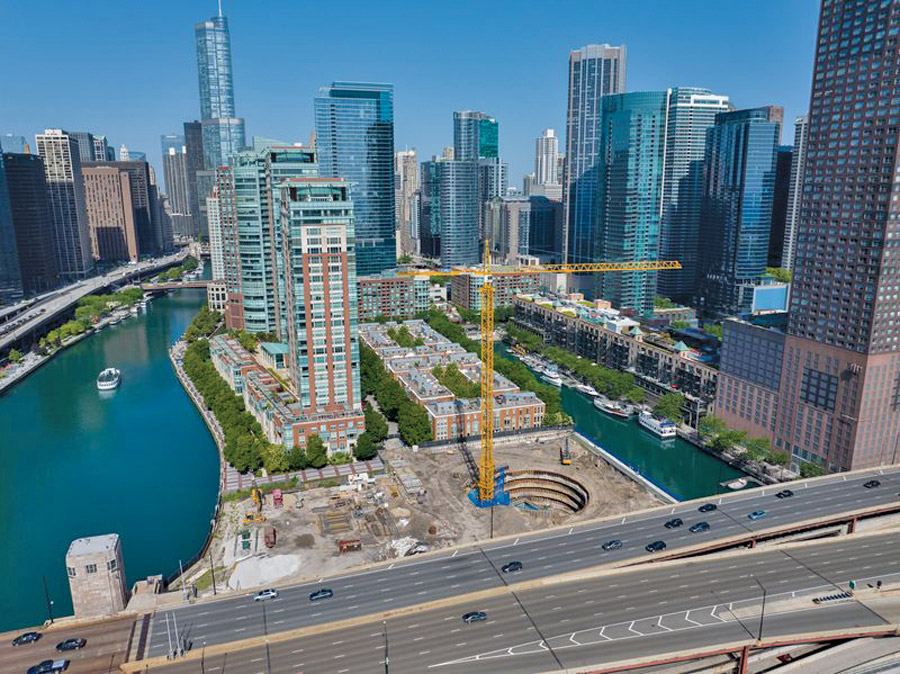 Chicago River and Lake Michigan Chicago River and Lake Michigan