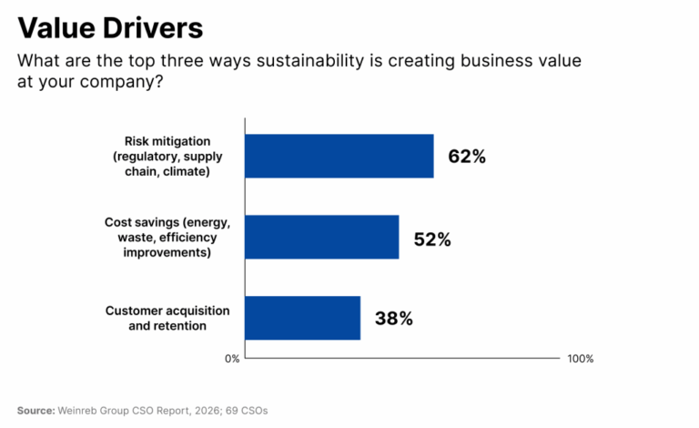 More chief sustainability officers are taking on risk management, survey finds